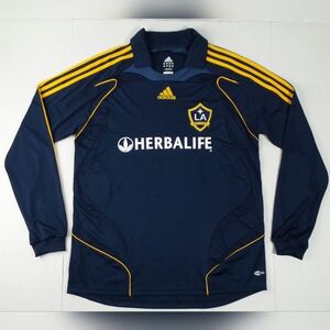 Vintage Adidas 2007 MLS LA Galaxy David Beckham Soccer Jersey Size Mens Large L